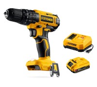 Ударная дрель-шуруповерт 20 В, 40 Нм, 1 АКБ LMS (2 Ач) STEHER CDS-40-21