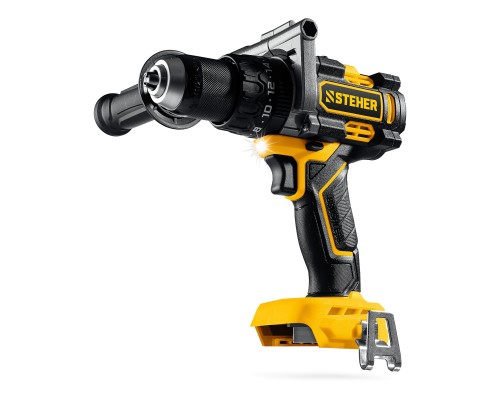 Бесщеточная ударная дрель-шуруповерт 20 В, 165 Нм, без АКБ (LMS) STEHER CBS-165