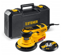 Бесщеточная орбитально-шлифовальная машина  d125/d150 мм, 5.0 мм, 350 Вт STEHER BOS-50