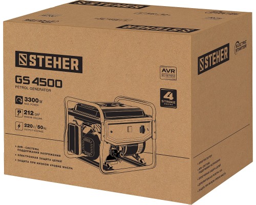 Бензиновый генератор Steher GS-4500