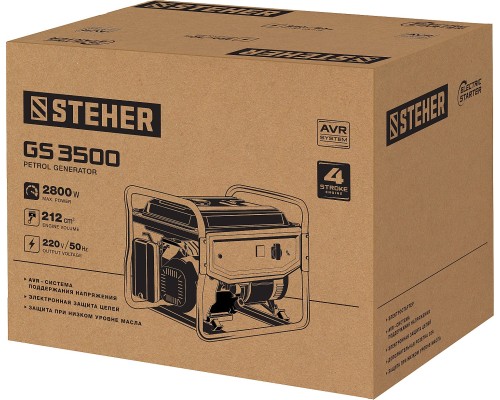 Бензиновый генератор Steher GS-3500
