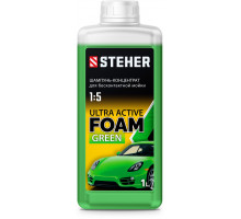 Концентрированный шампунь для минимоек универсальный 1 л STEHER ULTRA ACTIVE FOAM 76051-1