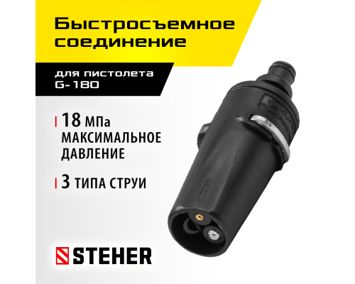 Насадка регулируемая 3 режима для пистолета G-180 STEHER 75405-180
