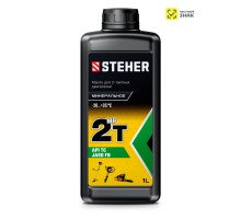 Минеральное масло для 2-тактных двигателей 2T-HP, 1 л STEHER 76003-1