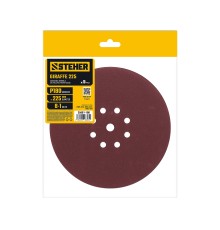 Шлифовальный круг на липучке 5 шт. GIRAFFE 225 мм, Р180 STEHER 35681-180