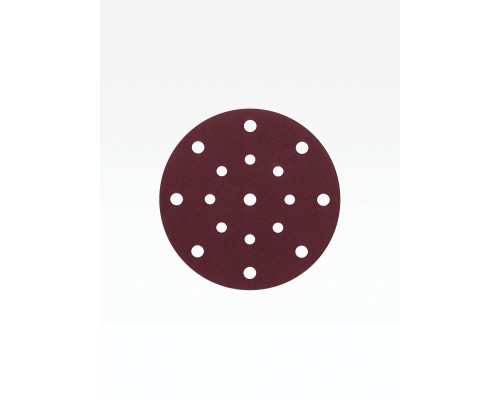 Шлифовальный круг на липучке 17 отв. 5 шт. BOS-150-S 150 мм, Р80 STEHER 35684-080