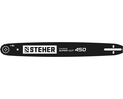 Шина для бензопил type B, шаг 0.325″, паз 1.5 мм, 45 см STEHER 75202-45
