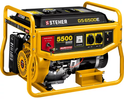 Бензиновый генератор Steher GS-6500Е Бензиновый генератор Steher GS-6500Е